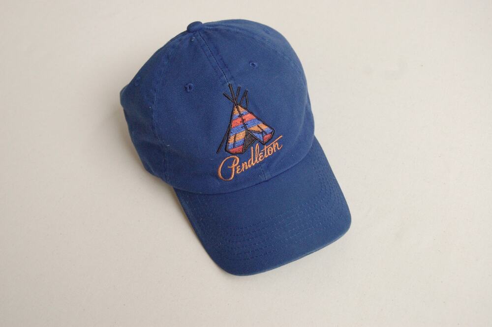 VNTG 90s Pendleton Grand Canyon Blue Cotton Strapback Cap | Gorpcore